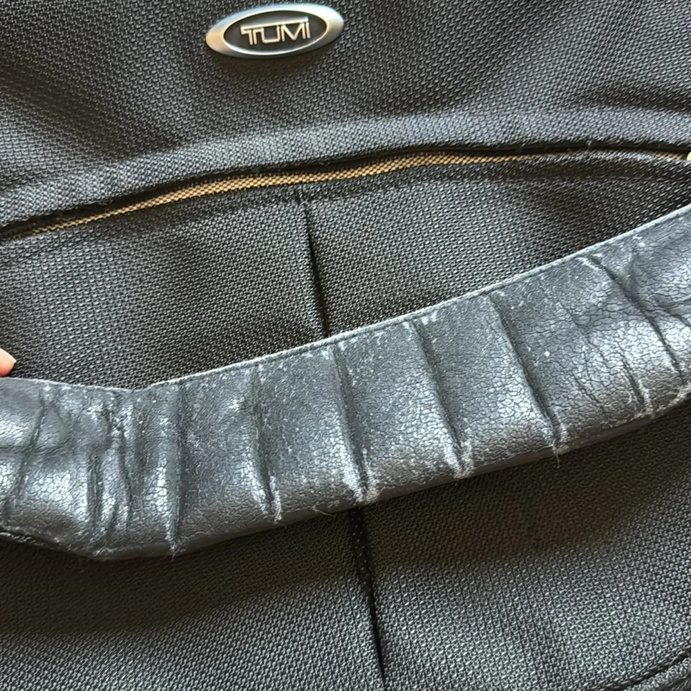 TUMI black travel laptop bag / briefcase